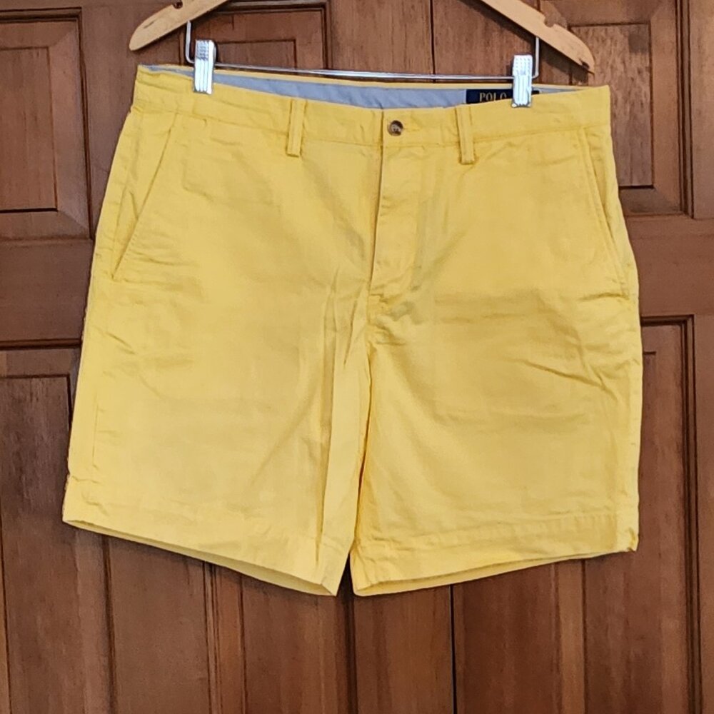POLO Ralph Lauren Sunshine Yellow 6" Cotton Twill Short Sz 35